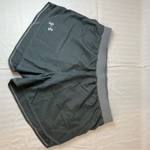 Grey athletic running shorts with liner inside - Under armor size M